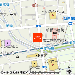 ＴＯＫＡＩモバイルショップ磐田駅南店付近の地図