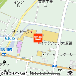 イオンタウン大須賀付近の地図