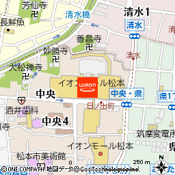 スポーツオーソリティ松本店付近の地図