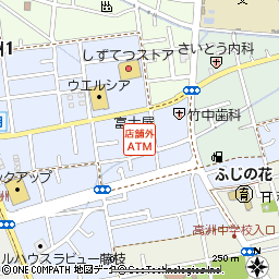富士屋高洲店付近の地図