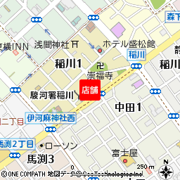 静岡南支店付近の地図