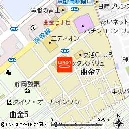 マックスバリュ静岡曲金店付近の地図