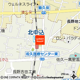 ザ・ビッグ北中込店付近の地図