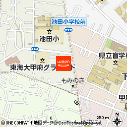 ザ・ビッグ甲府長松寺店付近の地図