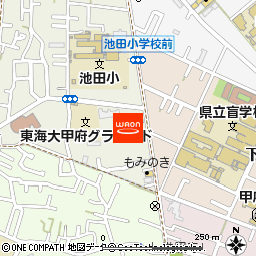 ザ・ビッグ甲府長松寺店付近の地図