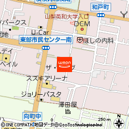 ザ・ビッグ甲府和戸店付近の地図