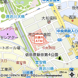 富士市立中央病院付近の地図