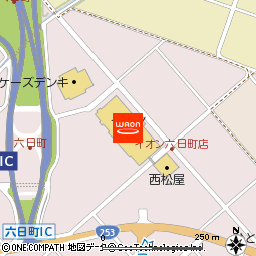 イオン六日町店付近の地図