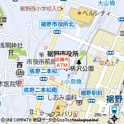 裾野市役所付近の地図