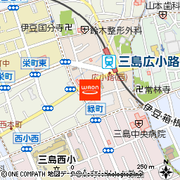 マックスバリュ三島広小路店付近の地図