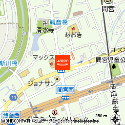 フットファースト三島函南店付近の地図