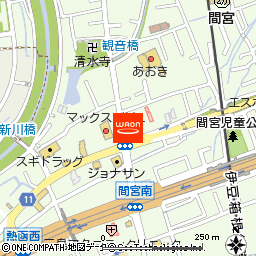 フットファースト三島函南店付近の地図