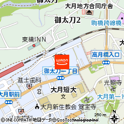 イオン大月店付近の地図
