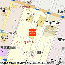 イオン三条店付近の地図