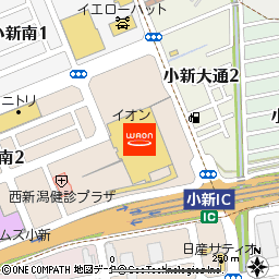 イオン新潟西店付近の地図