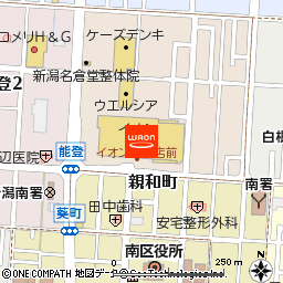 イオン白根店付近の地図