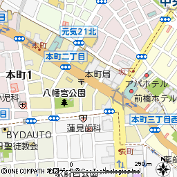 前橋支店付近の地図
