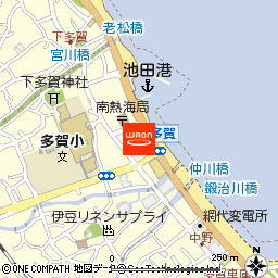 マックスバリュエクスプレス熱海多賀店付近の地図