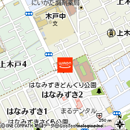 イオン上木戸店付近の地図