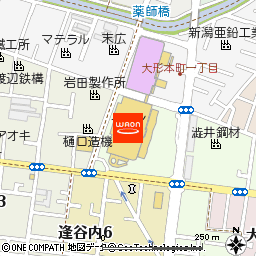 イオン新潟東店付近の地図