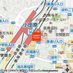 ラスカ小田原付近の地図