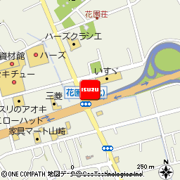 関東いすゞ自動車株式会社・深谷花園支店付近の地図