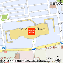 イオンスタイル日の出付近の地図