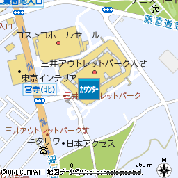 三井アウトレットパーク入間カードデスク付近の地図