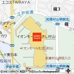 イオンスタイルむさし村山付近の地図