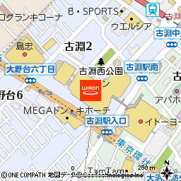 イオン相模原店付近の地図