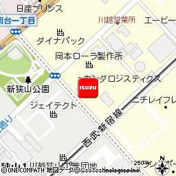 関東いすゞ自動車株式会社・川越支店付近の地図
