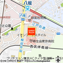 イオンフードスタイル小平店付近の地図