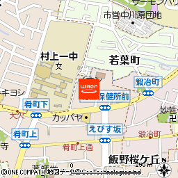 イオン村上肴町店付近の地図