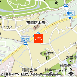 菜菓亭　村上店付近の地図