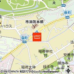 菜菓亭　村上店付近の地図