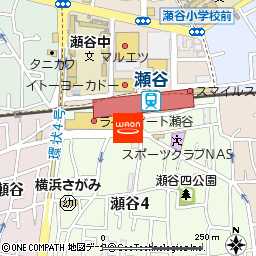 イオンスタイル横浜瀬谷付近の地図