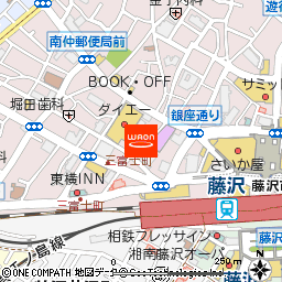 ダイエー藤沢店付近の地図