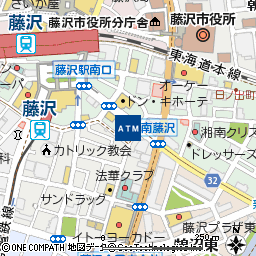 藤沢駅南口付近の地図