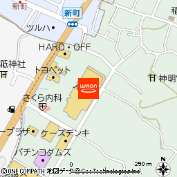 イオン村上東店付近の地図