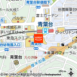 ヘアクラフトエージェー　青葉台店付近の地図