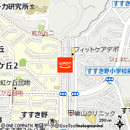 まいばすけっと青葉すすき野店付近の地図