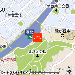 港北ＰＡ下り線　横濱亭付近の地図
