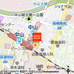 さなえ薬局中山店付近の地図