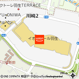 イオン羽生店付近の地図