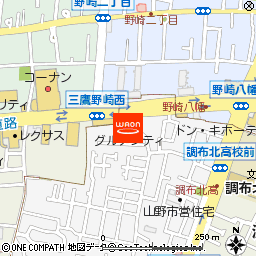 グルメシティ神代店付近の地図