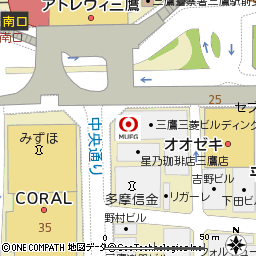 三鷹支店付近の地図