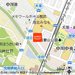 ダイエー港北みなも店付近の地図