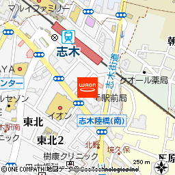 ヘアメイクアッシュ 志木南口店付近の地図