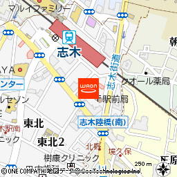 ヘアメイクアッシュ 志木南口店付近の地図