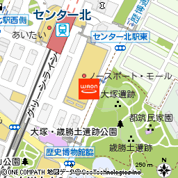 キッズリパブリックノースポートモール店付近の地図